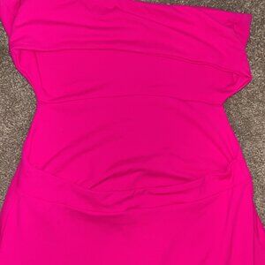 Maxi hot pink dress
